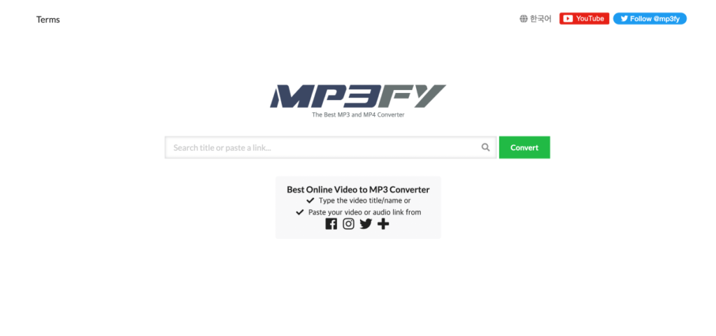 mp3fy youtube